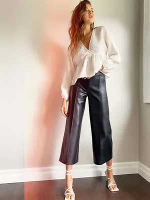 Aritzia Wilfred Textured Peplum Blouse In Espace Size XXS thumbnail 9