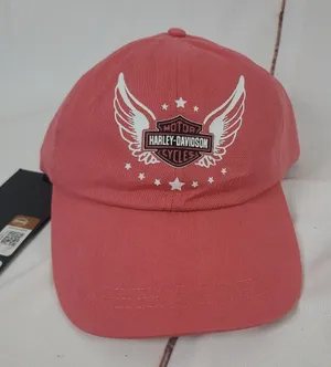 Harley Davison Motorcycles Hat Cap Women's Wounded Warrior Project‎ Salmon NWT thumbnail 1