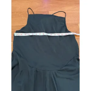 NWOT Free People Intimately Slip Dress Womens Black Satin Strappy Ruffle Small thumbnail 5