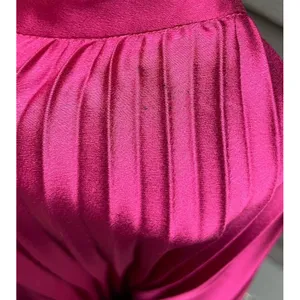 Lucy Paris Pleated Midi Skirt L Accordion Dopamine Dressing Hot pink Magenta thumbnail 14