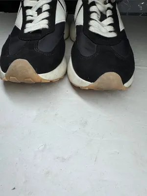 Steve Madden Womens 7 Kendrix Athletic Jogger Casual Sneakers Shoes black white thumbnail 5
