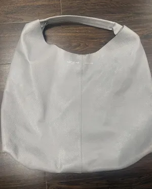 Kurt Geiger London Gray Leather Oversized Hobo Shoulder Bag Made in Italy thumbnail 1