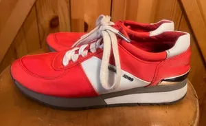Orange/White Michael Kors Allie Model Sneakers Women'S Size Us 6.5m thumbnail 1