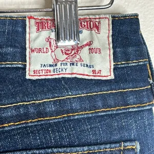 True Religion Women's Becky Bootcut Y2K Section Denim Jeans Blue Size 27‎ thumbnail 12