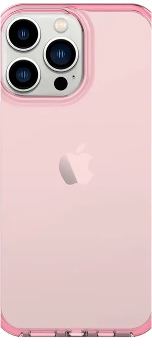 Clear Pink iphone 13 pro max case thumbnail 1