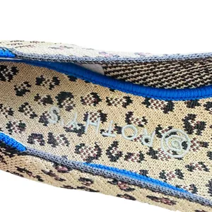 Rothys The Flat Leopard Round Toe Shoes W10 Cheetah Print Slip On Retired thumbnail 4