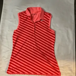 Nike Precision Print Sleeveless Golf Polo Shirt Lava Glow/Max Orange M Dopamine thumbnail 5