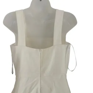 Lulu's Baby You’re The One White Sleeveless Bodycon Midi Dress Lined Bridal thumbnail 7