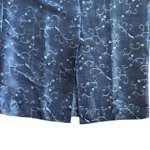 Beautiful Silver Embroidered Midi‎ Skirt Size XL thumbnail 6