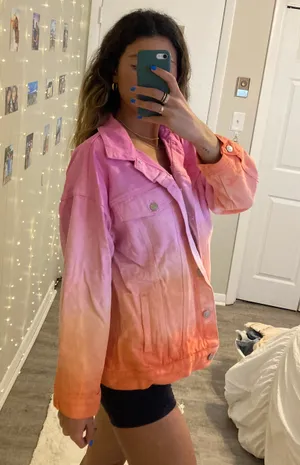 These Three Boutique Ombré Jean Jacket thumbnail 1
