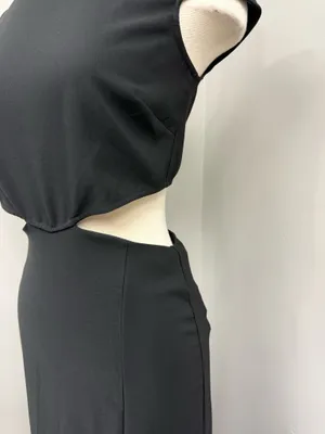 Lulu’s Conversation Black Cutout Maxi Dress  thumbnail 5