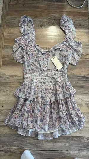 Love Shack Fancy Floral Dress Mini thumbnail 4