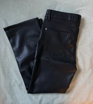 ZARA Leather Black Pants thumbnail 6