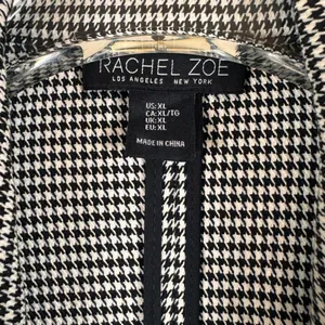 Rachel Zoe Women’s Houndstooth Ruched Sleeve Blazer XL thumbnail 4
