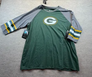 Green Bay Packers Nike Women’s 3/4 Sleeve Raglan Shirt XXL NWT thumbnail 1