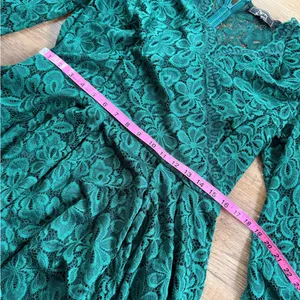 Missmay Green Lace Long Sleeve Dress XL | Retro, Goth Grunge Elegant Party thumbnail 9