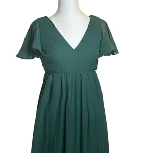 Birdy Grey Hannah Emerald Green Empire Dress Size XS‎ Bridesmaid Event Pockets thumbnail 4