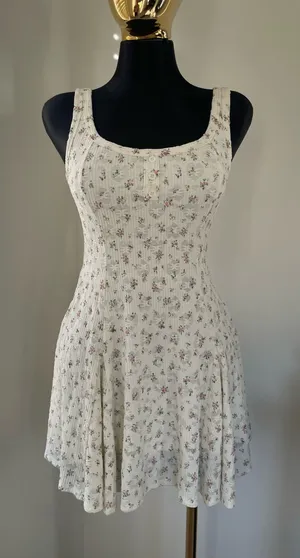 Floral dress White thumbnail 1