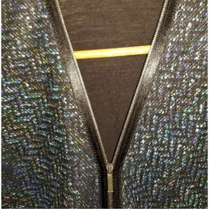 Elie Tahari Cardigan Sweater Womens S Tweed Zip Front Merino Wool Dark Academia thumbnail 7