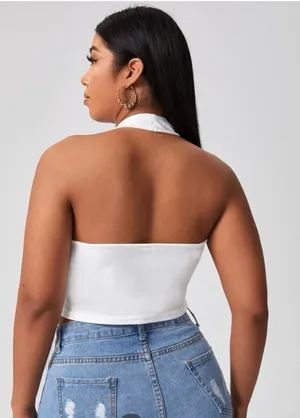 Halter Top White Size 20 plus thumbnail 3