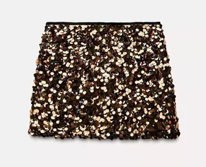 Zara sequin mini skirt  thumbnail 1