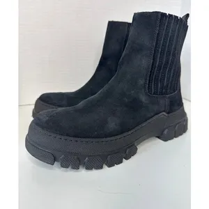 Boemos Suede Platform Chelsea Boots Lug Sole Italy size 37 thumbnail 13