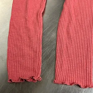 Abercrombie & Fitch Pink Long Sleeve Ribbed Top - Size Medium - VGUC thumbnail 4