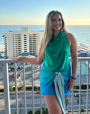 Blue/Green Satin Wrap Dress thumbnail 1