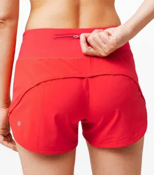Lululemon Speed Up shorts 4” size 4 carnation red brand new thumbnail 2