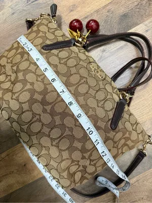 Coach Khaki/Brown Signature Canvas Shoulder Bag /Crossbody bag thumbnail 6
