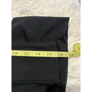 Lululemon pants yoga stretch waist pocket black Size 6 21” Inseam EUC thumbnail 2