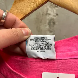Hot Pink Vintage 90s Single Stitch Save The Planet T-Shirt XL OS thumbnail 4