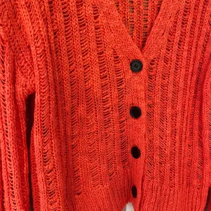 Gianni Bini‎ Women's Orange Cardigan Sweater Size Medium thumbnail 3