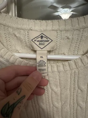 St. John's Bay Sweater Cable Knit thumbnail 3