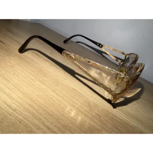 Vintage CHRISTIAN DIOR Sunglasses Rare Lunette de Soleil Oversize 70s Black Gold thumbnail 3