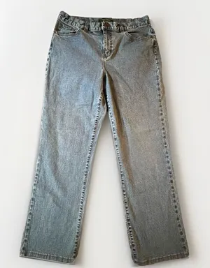 LRL Lauren Jeans Classic Straight Blue Denim Jeans Womens Size 10‎ thumbnail 1