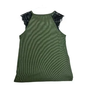 SHEIN Olive Green Ribbed Crewneck Tank size small thumbnail 2