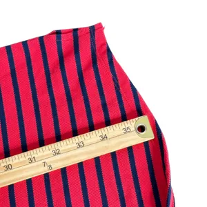Talbots Shift Dress Size L Red Navy Striped Lace Up Knit Nautical Preppy‎ thumbnail 9