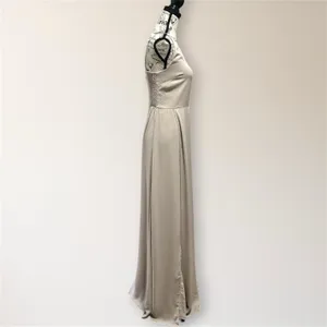 Show Me Your Mumu Shannon Maxi Dress One Shoulder Beige Bridesmaid Wedding Guest thumbnail 4