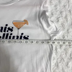 Wildfox White Bikinis & Bellinis Graphic Soft Crewneck Beach T-shirt M thumbnail 7
