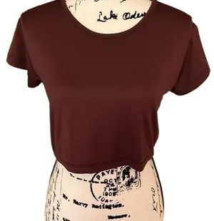 Vintage Boutique Europa brown crop top Size medium thumbnail 1
