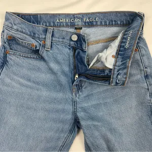 American Eagle Light Blue Denim Jeans, Size 4 Short thumbnail 6