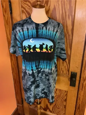 Vintage Y2K Grateful Dead Dancing Turtles & Bears Tie Dye T-Shirt thumbnail 3