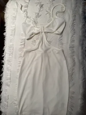 Amazon White Cut Out Mini Dress thumbnail 2
