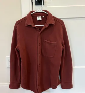 Aritzia TNA Cozy Fleece Boyfriend Button Up thumbnail 1