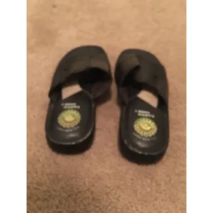 Earth Shoe Women's Sandals Slides Slip On Size 5.5 Black thumbnail 4