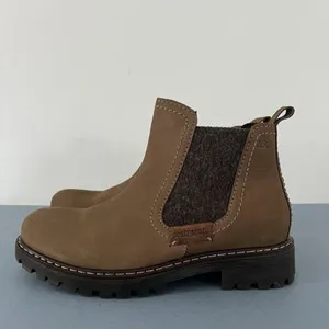 Josef Seibel Marta 03‎ Olive Green Nubuck Leather Ankle Chelsea Boots thumbnail 5