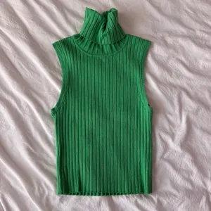 ZARA Green Turtleneck Top thumbnail 2