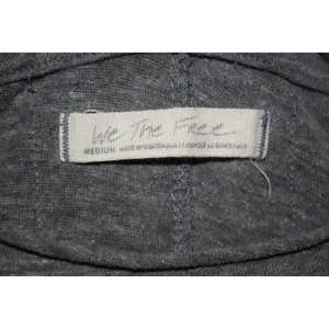 We The Free Long Sleeve Crew Neck Lettuce‎ Hem Top Charcoal Gray Size Medium thumbnail 5