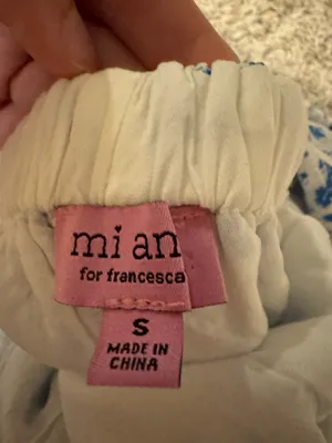 Francesca's blue floral dress thumbnail 2